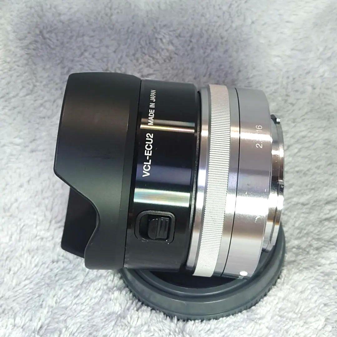 ♥SONY パンケーキレンズSEL16F28とワイドコンバーターVCL-ECU2