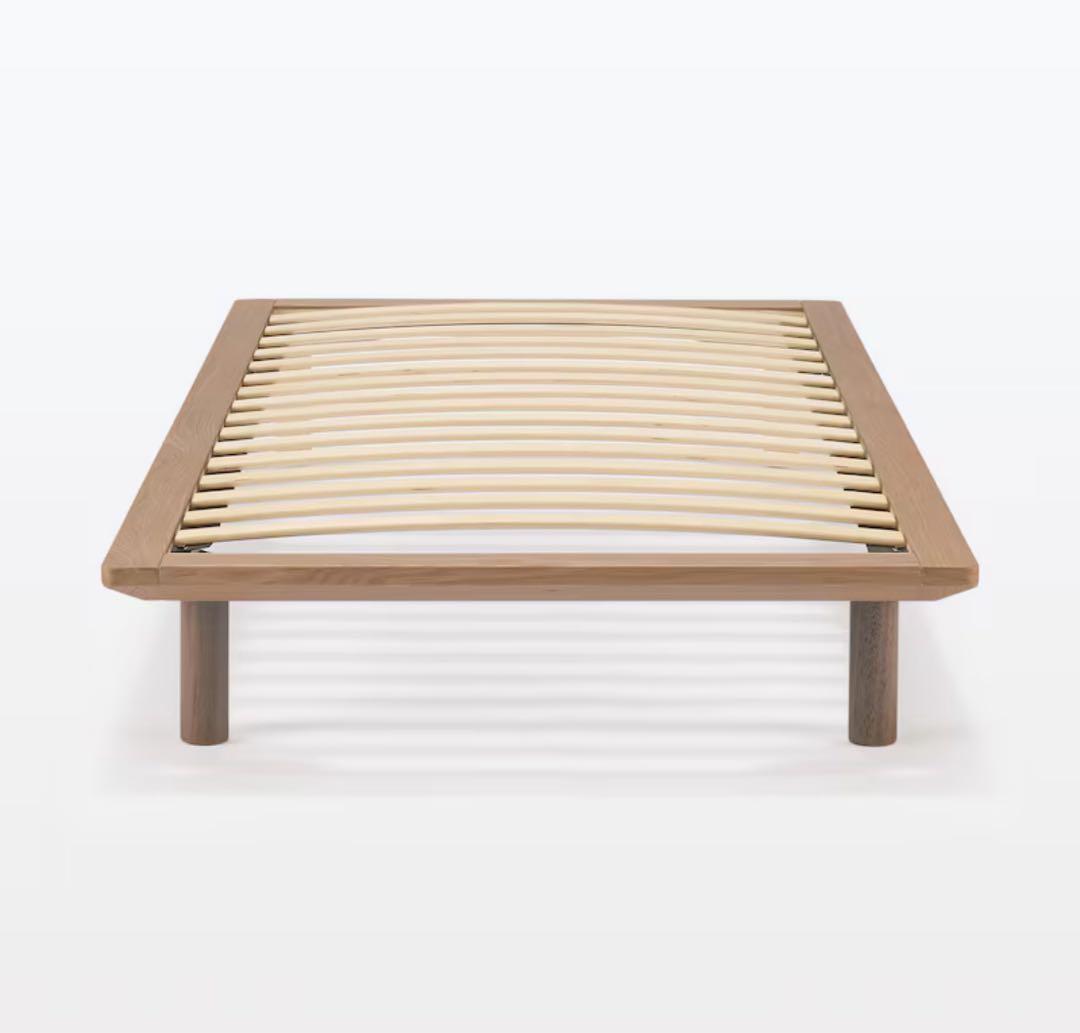 ち*。様 木製シングルベッドフレーム ウォールナット