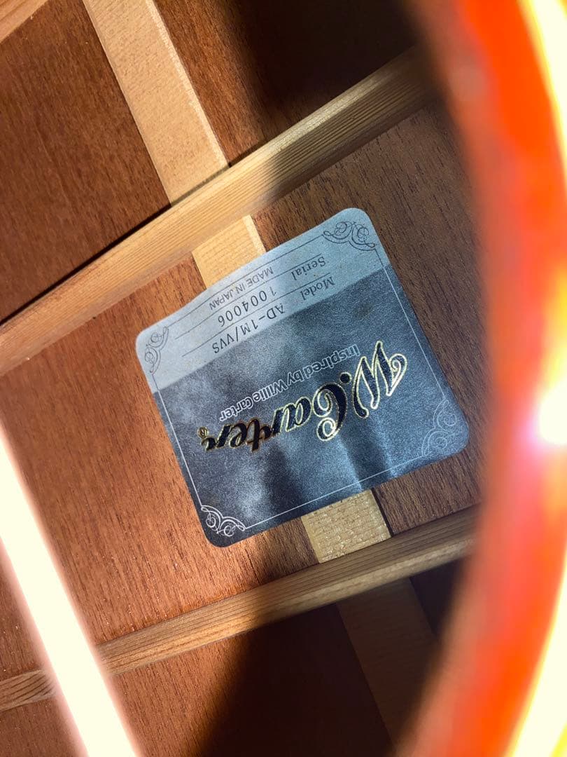 アコースティックギター　w.carter