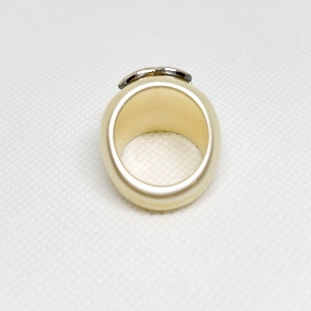 CHANEL シャネル ココマーク プラスチック リング 指輪 箱付き