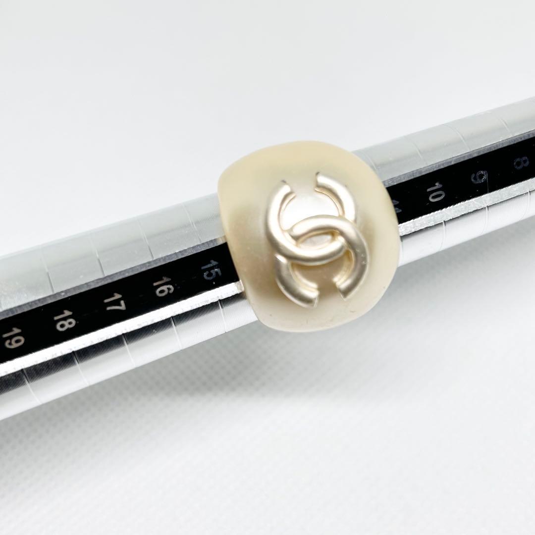 CHANEL シャネル ココマーク プラスチック リング 指輪 箱付き