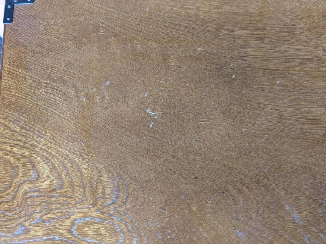 木製箪笥 4引き出し 格子窓付き（金庫付）