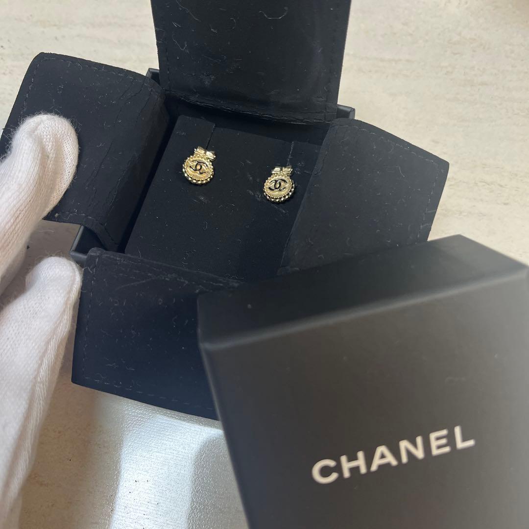 CHANEL ピアス　ココマーク　リボン