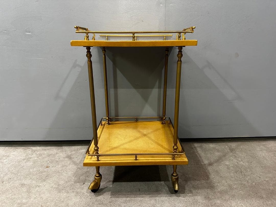 超希少『ALDO TURA』アルドトゥーラ キッチンワゴン サイドテーブル