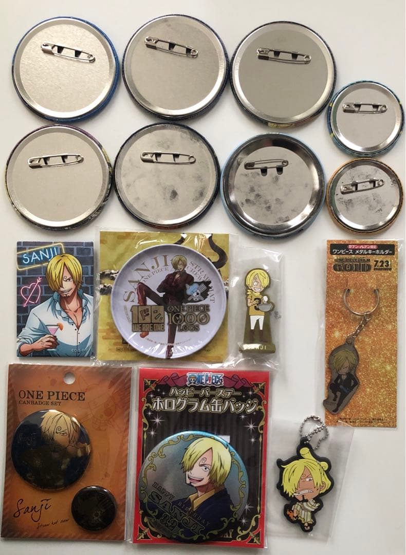 ワンピース　サンジ　缶バッジ