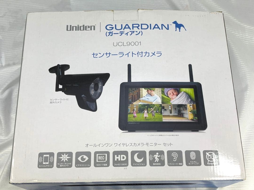 ユニデン．オールインワン　センサーライト付きワイヤレスカメラ・モニターセット