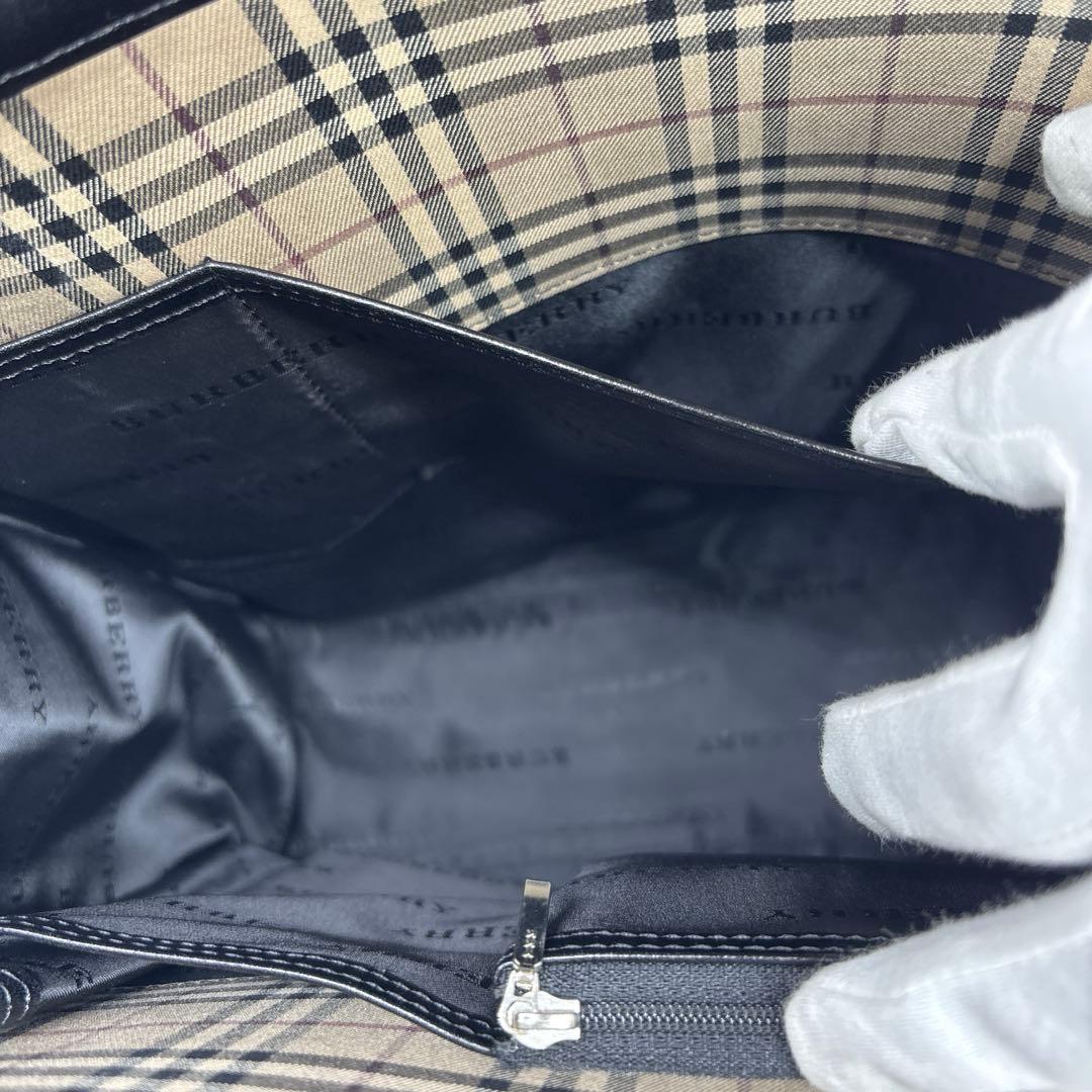 BURBERRY バーバリー トート　ビジネスバッグ ナイロン レザー ブラック