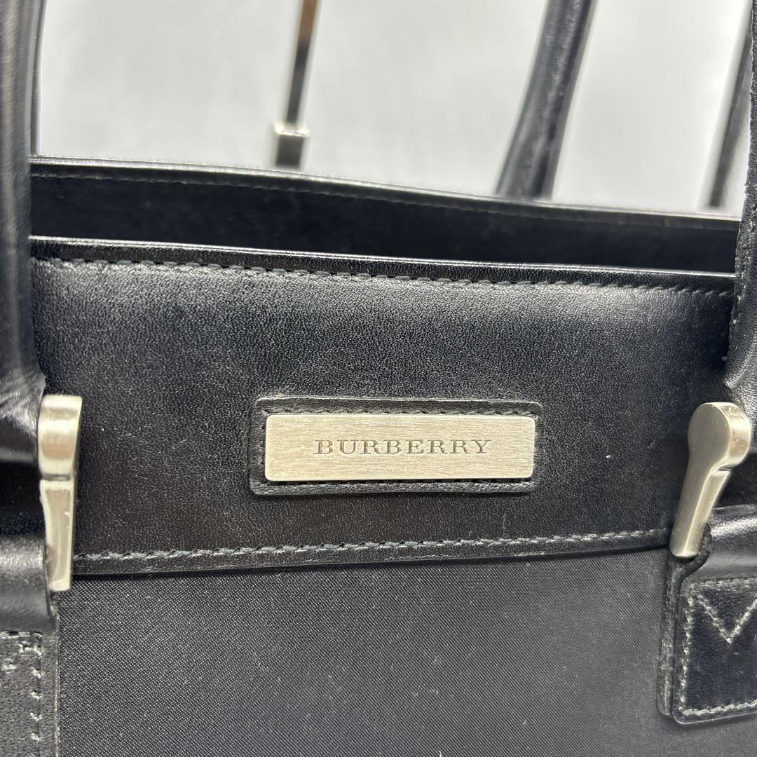 BURBERRY バーバリー トート　ビジネスバッグ ナイロン レザー ブラック
