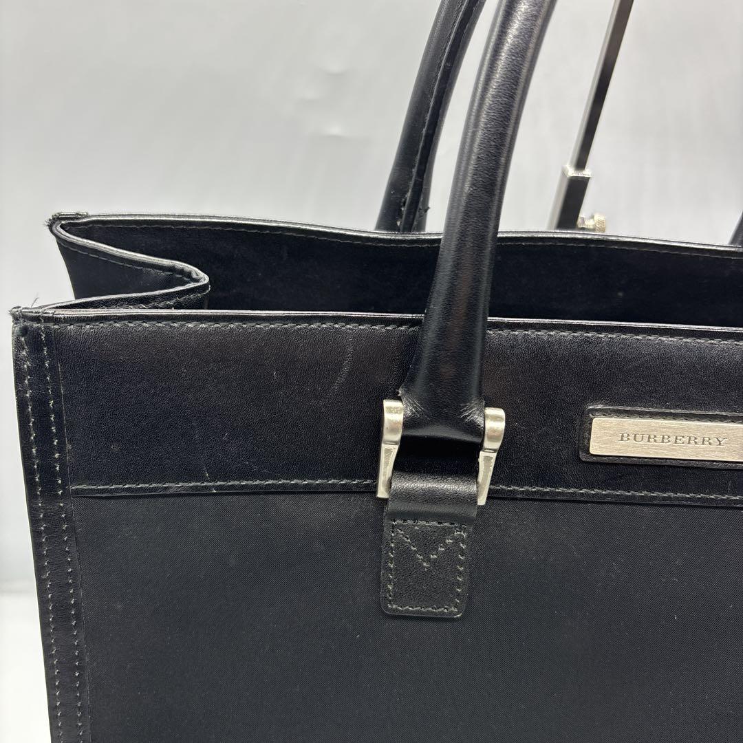 BURBERRY バーバリー トート　ビジネスバッグ ナイロン レザー ブラック
