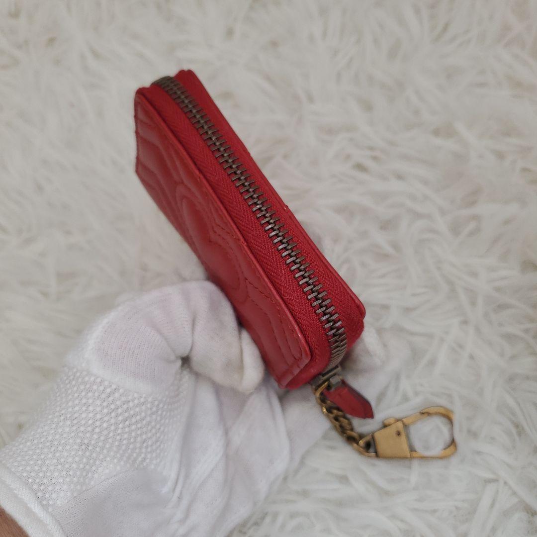 ⭐未使用級⭐GUCCI ggマーモント レッド キーケース ケース