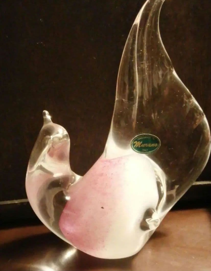 ベネチアガラス　鳥　置物　ムラーノ　murano