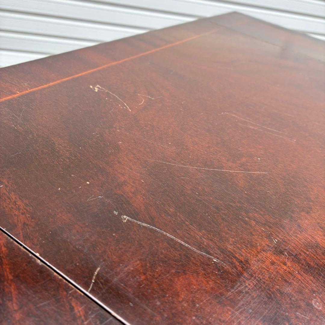 【送料込】ドロップリーフテーブル　英国風　アンティーク　ヴィンテージ　ロココ調