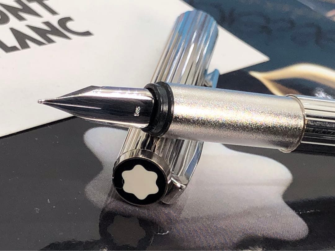 モンブラン　★稀な未使用に近い極上の保管品！総プラチナ張りノブレス★No1157