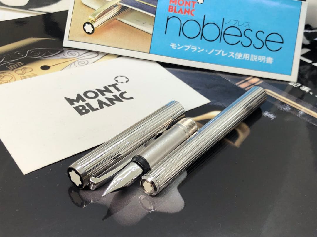 モンブラン　★稀な未使用に近い極上の保管品！総プラチナ張りノブレス★No1157