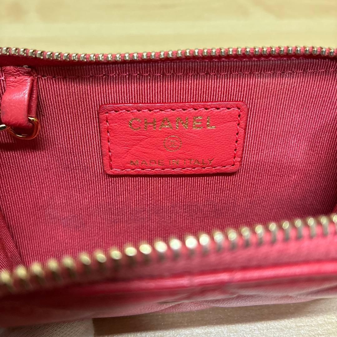 CHANEL シャネル　ケース　カードケース　マトラッセ　ココマーク