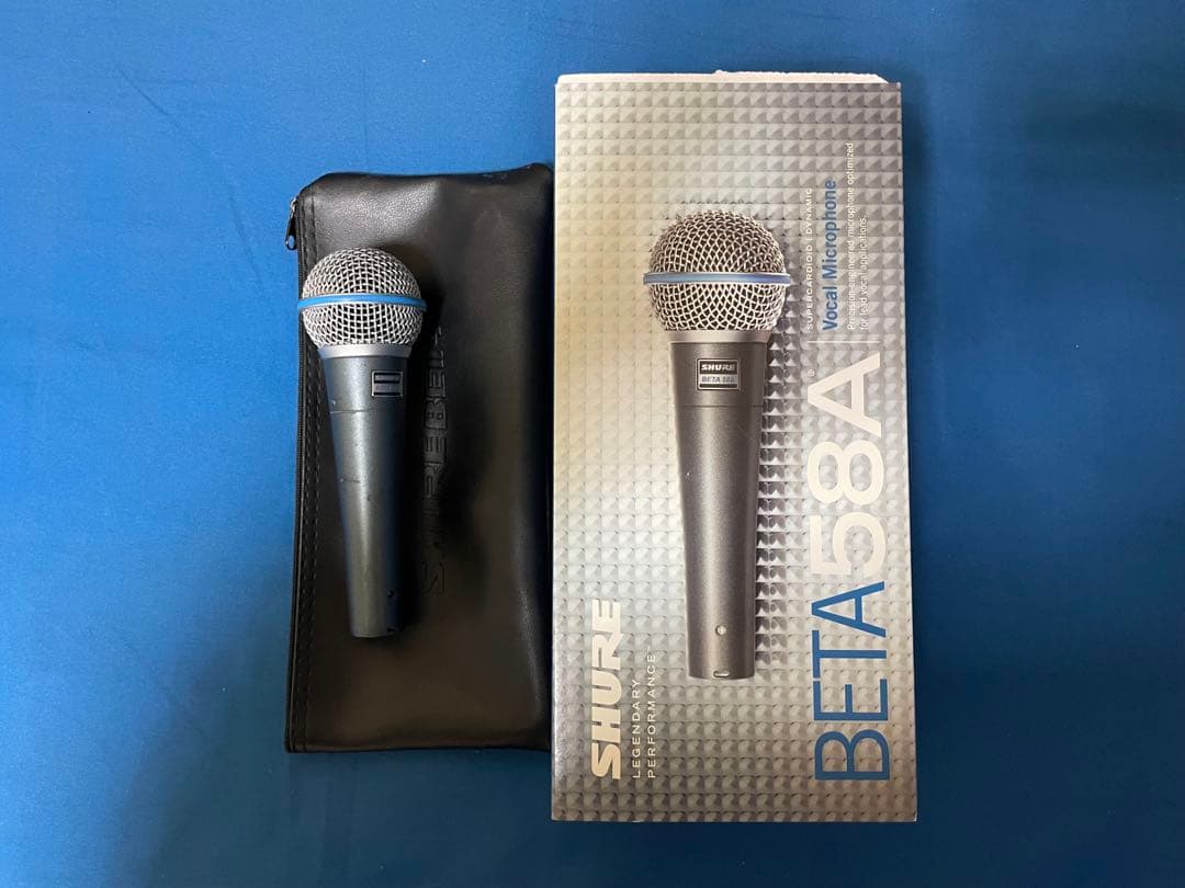 SHURE BETA 58A ダイナミックマイク 収納ケース付