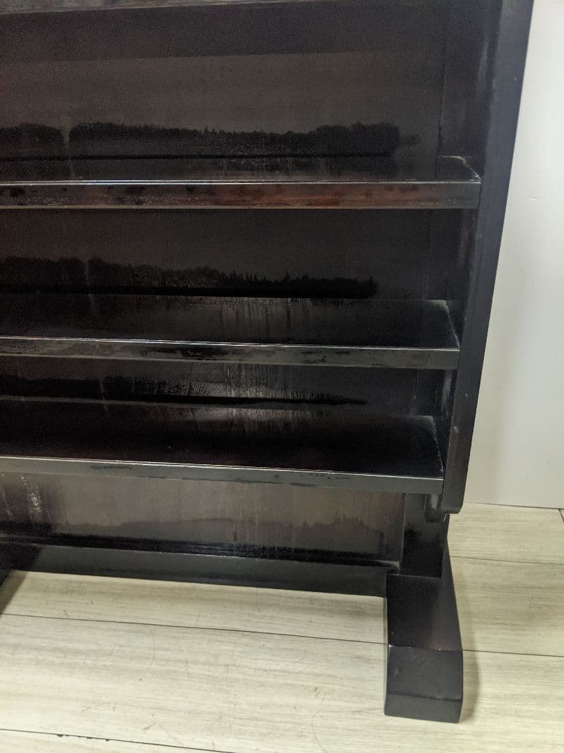 アンティーク 和家具 衝立 間仕切り棚ディスプレイ 木製