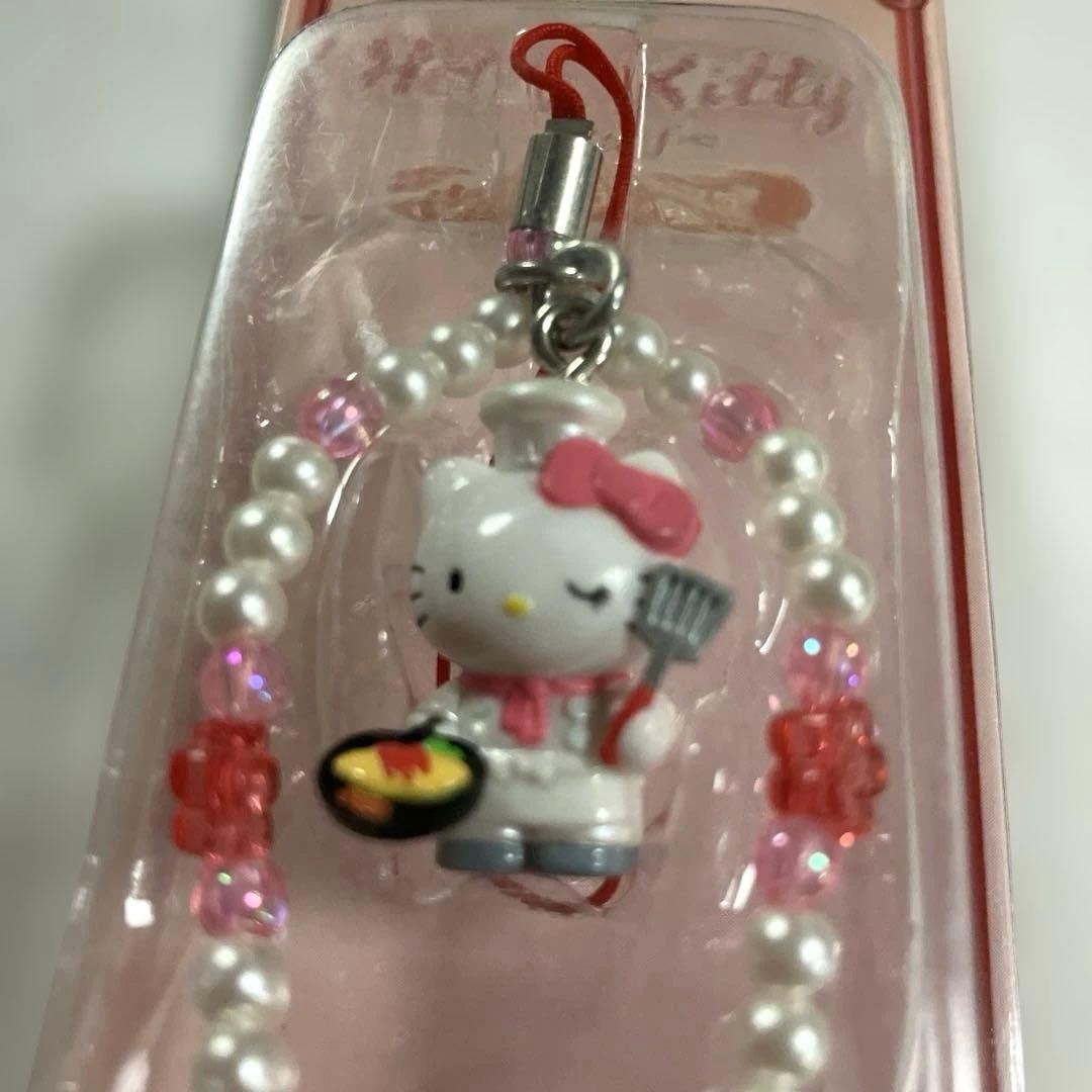 激レア☆2002年製　ハローキティ レストラン限定　根付けストラップ