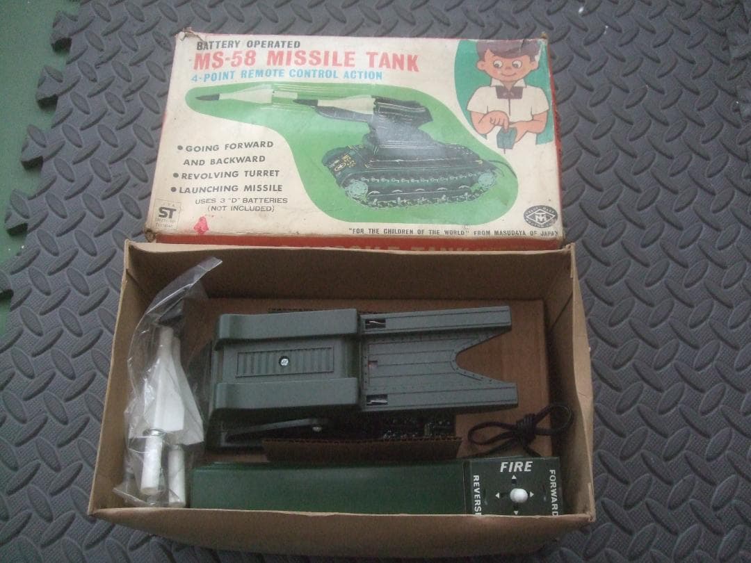 マスダヤ（増田屋）ブリキ玩具★ 初期型 MS-58ミサイル戦車