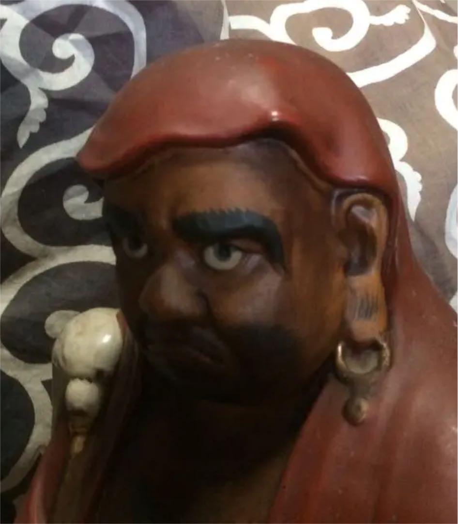 達磨大師像・陶像在銘・九谷焼・インテリア・骨董・アンティーク