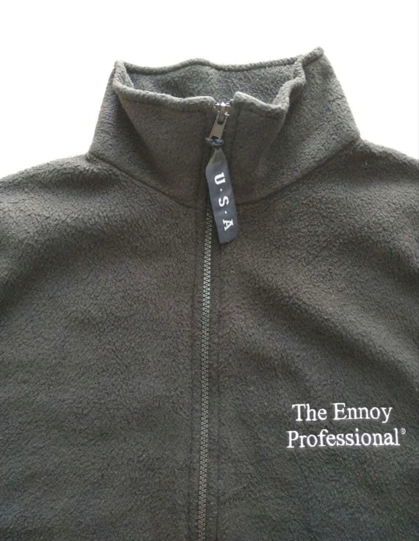 お*ん様 初期　エンノイ ennoyフリースベスト　黒　USA製　L スタイリス