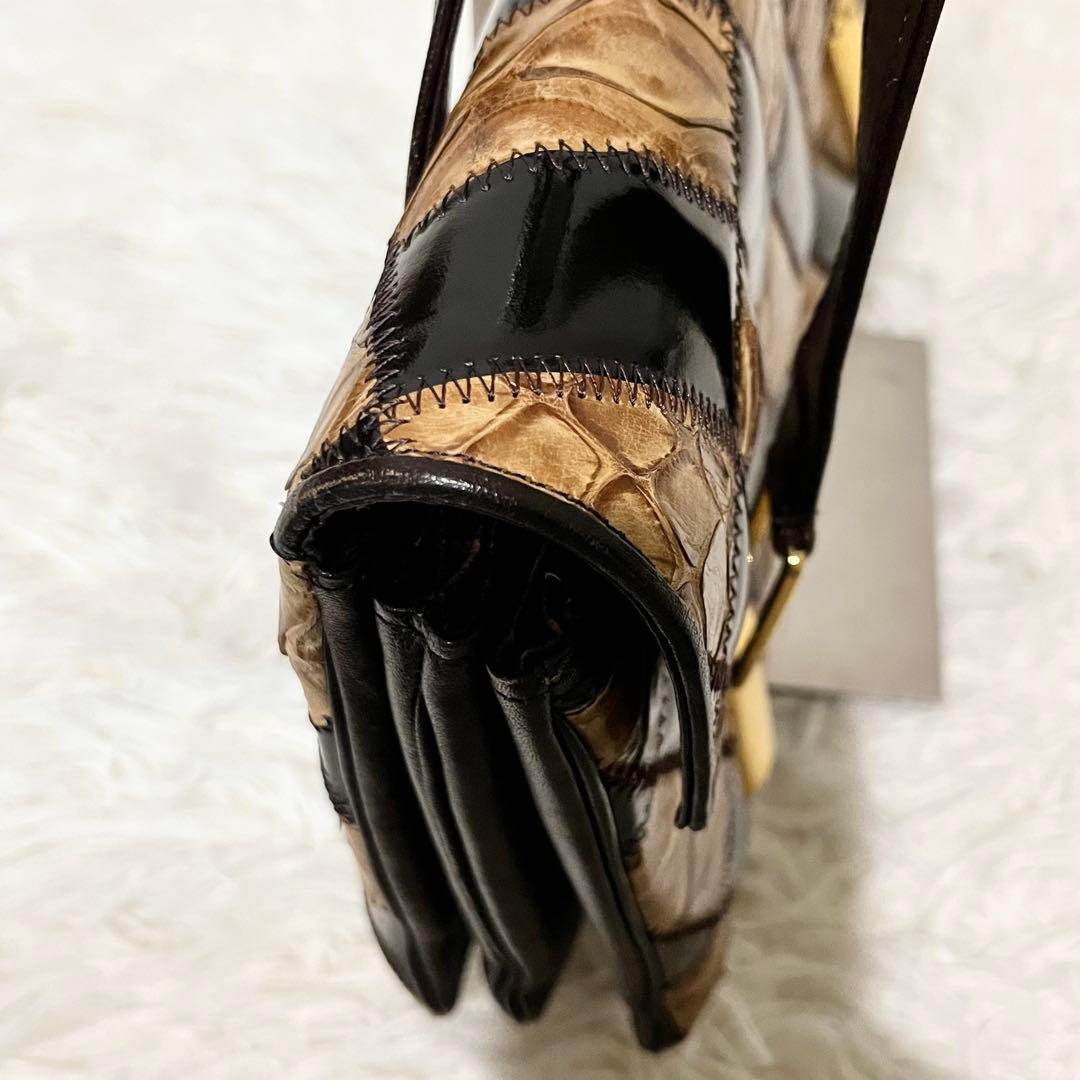 【希少】エキゾチック　ハンドバッグ　和装