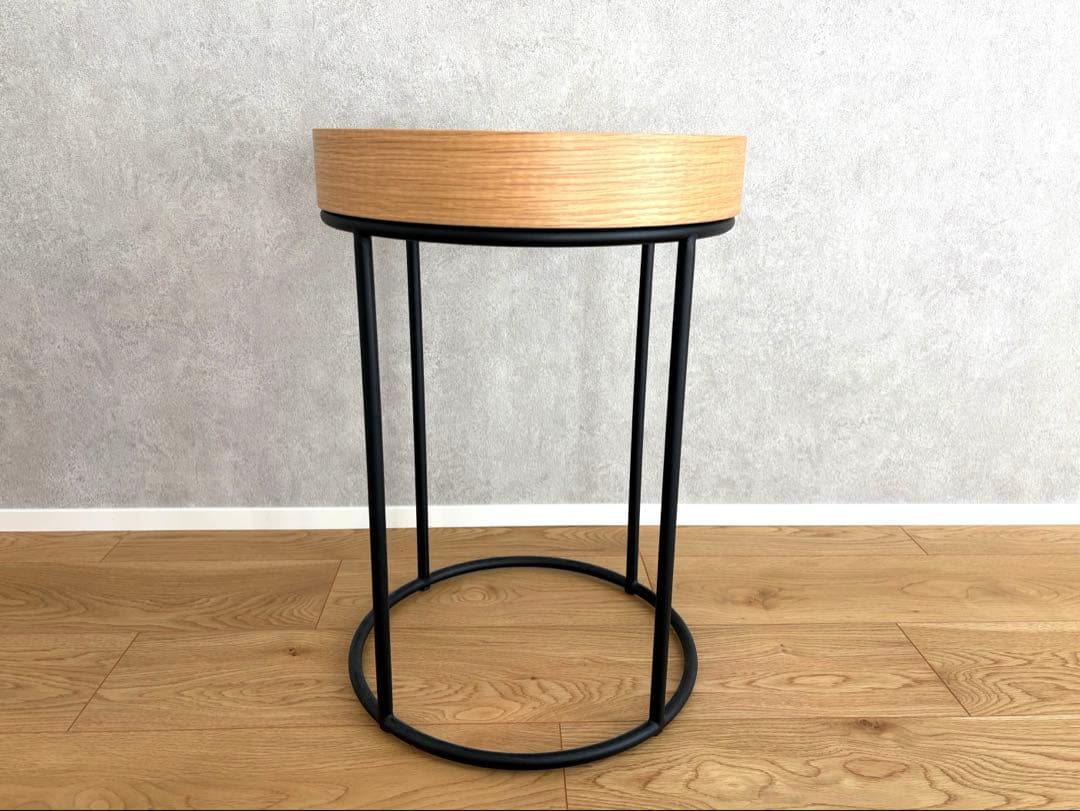 【IDÉE】DIVANCO SIDE TABLE Oak サイドテーブル 無印