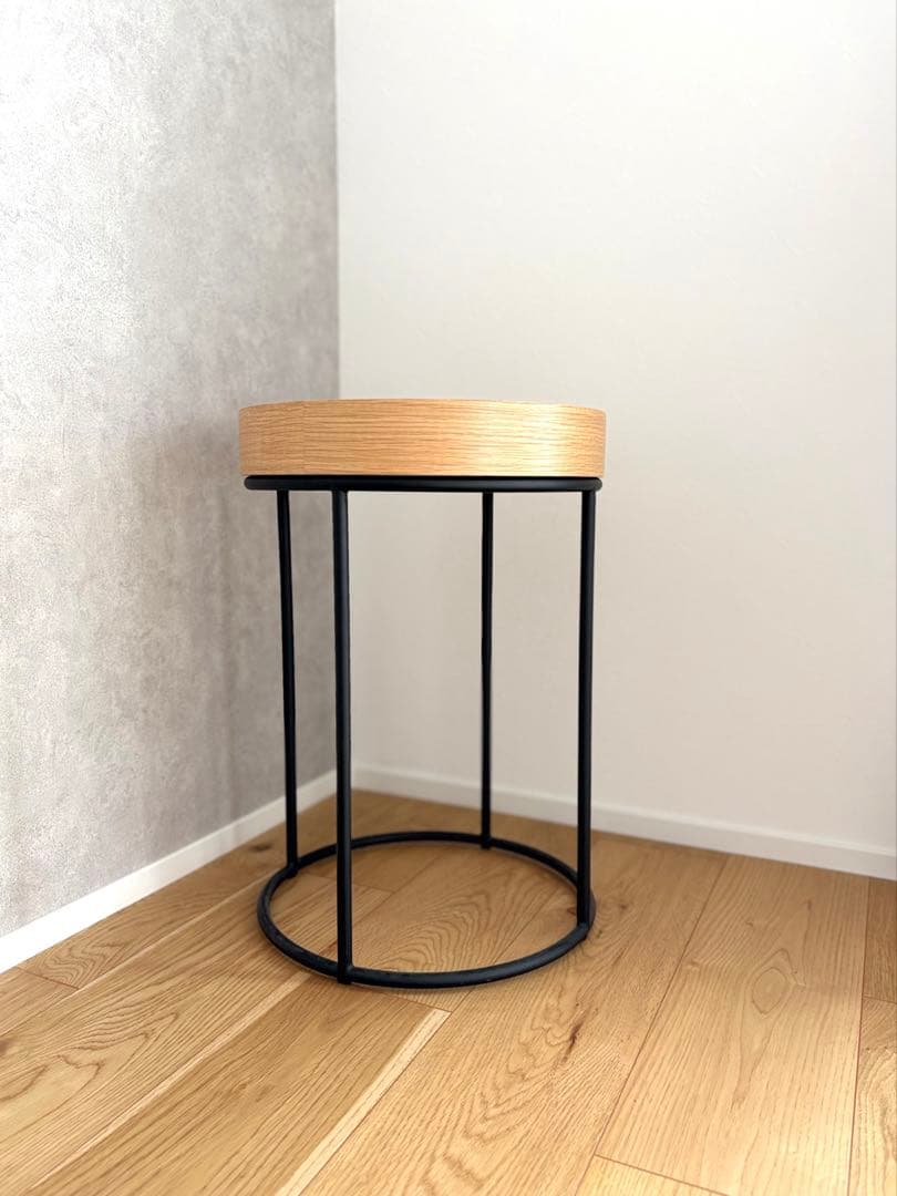 【IDÉE】DIVANCO SIDE TABLE Oak サイドテーブル 無印