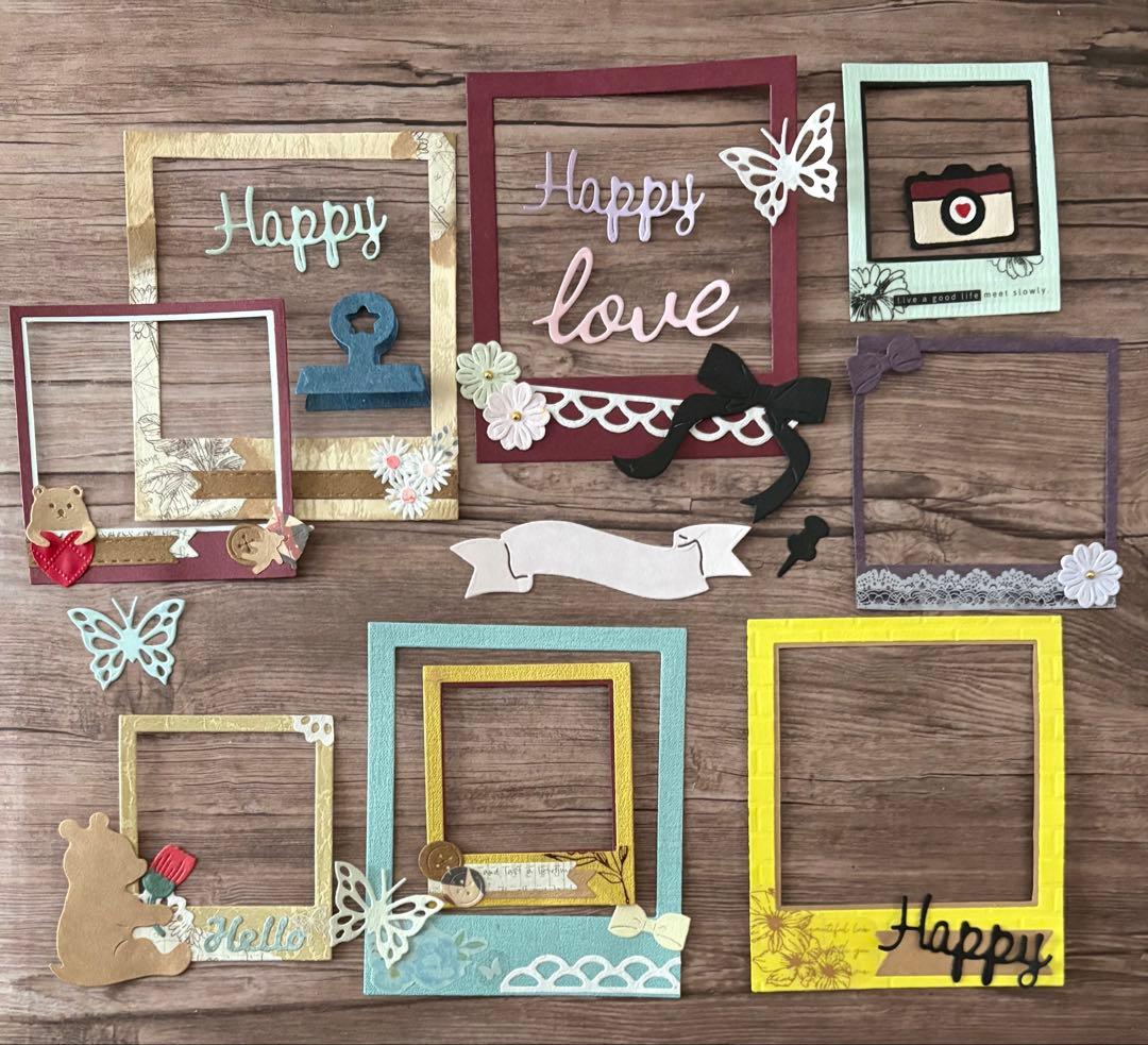 アルバムクラフト・コラージュ素材☆コラージュフレームセット