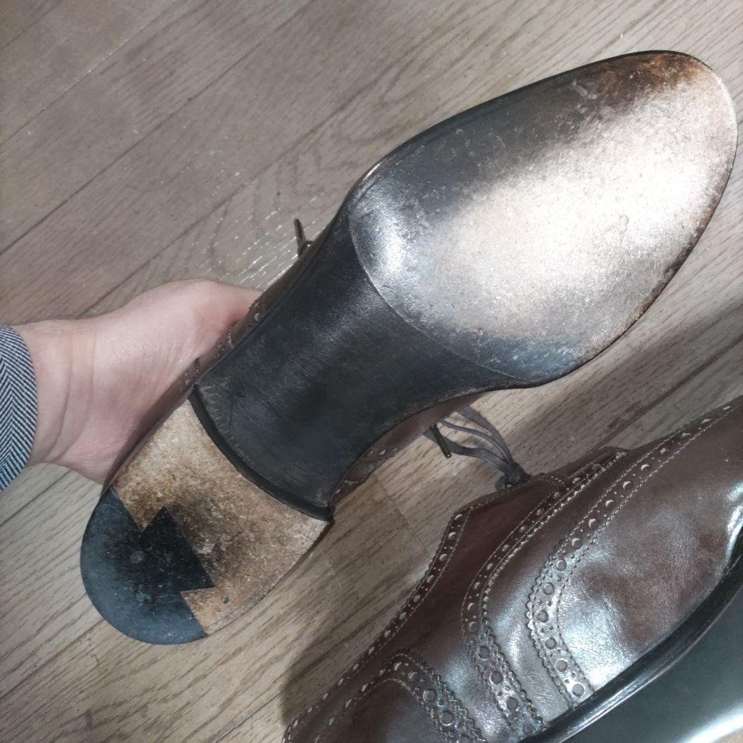 エンツォボナフェ　ENZO BONAFE　ブラウン ウィングチップ ブローグ