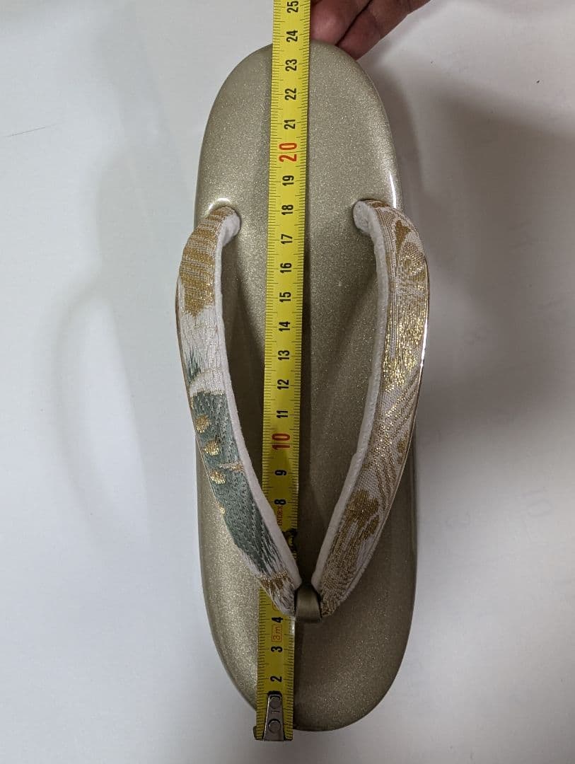 花柄刺繍の和装用バッグと下駄セット/成人式