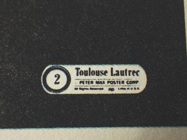 激レア【1970年代】ピーターマックス ロートレック ヴィンテージ ポスター