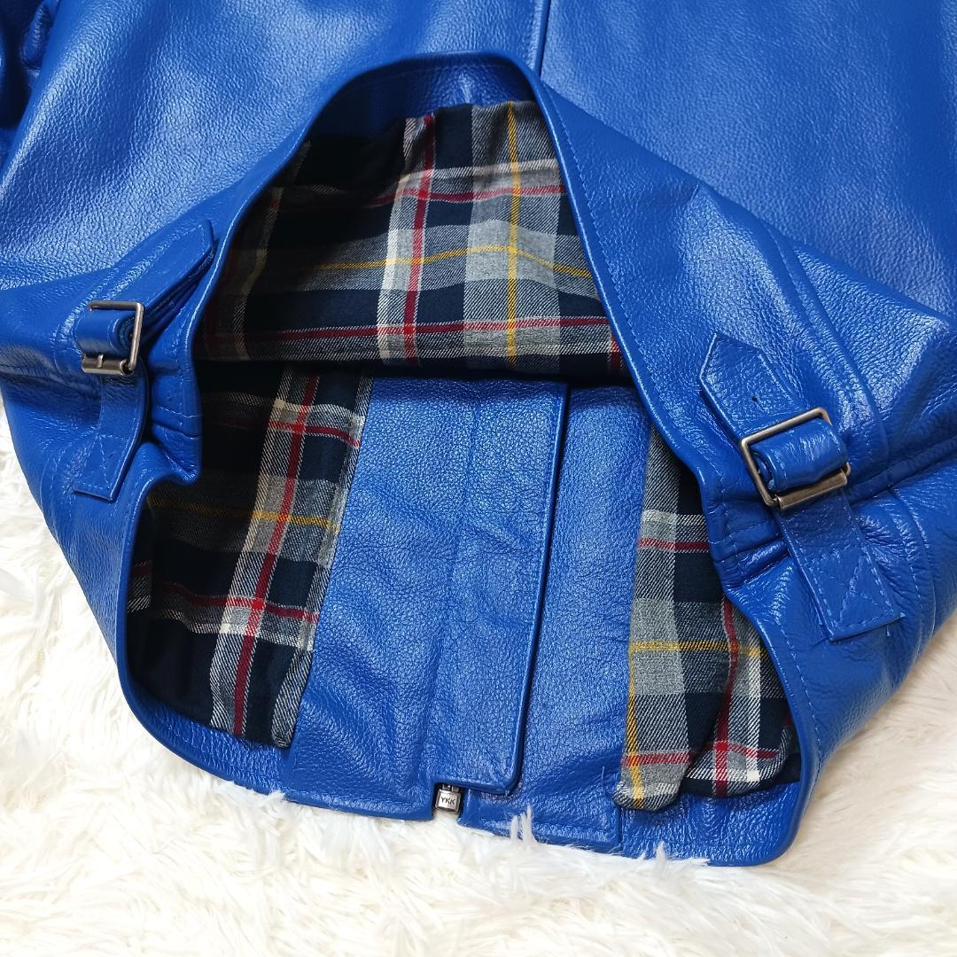 希少カラー✨　フォータイム　本革　ライダース　シングル　レザー　牛革　総裏地　M