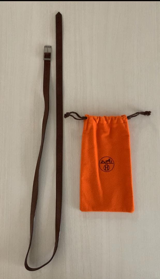 エルメス HERMES レザースカート　本革※使用感あり　ヴィンテージ