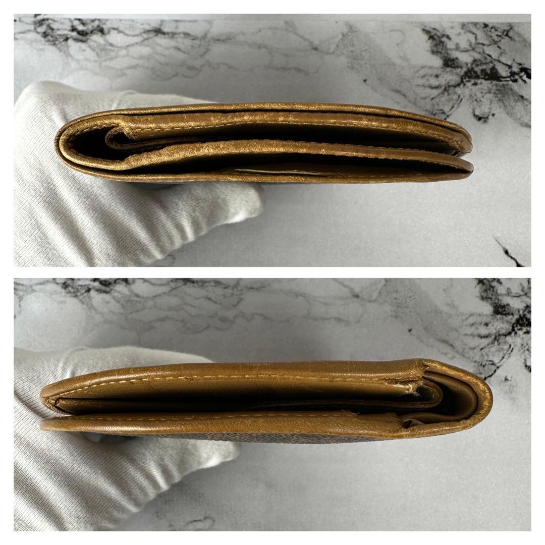 美品✨セリーヌ ヴィンテージ マカダム ブラゾン トリオンフ ロゴ金具 折り財布