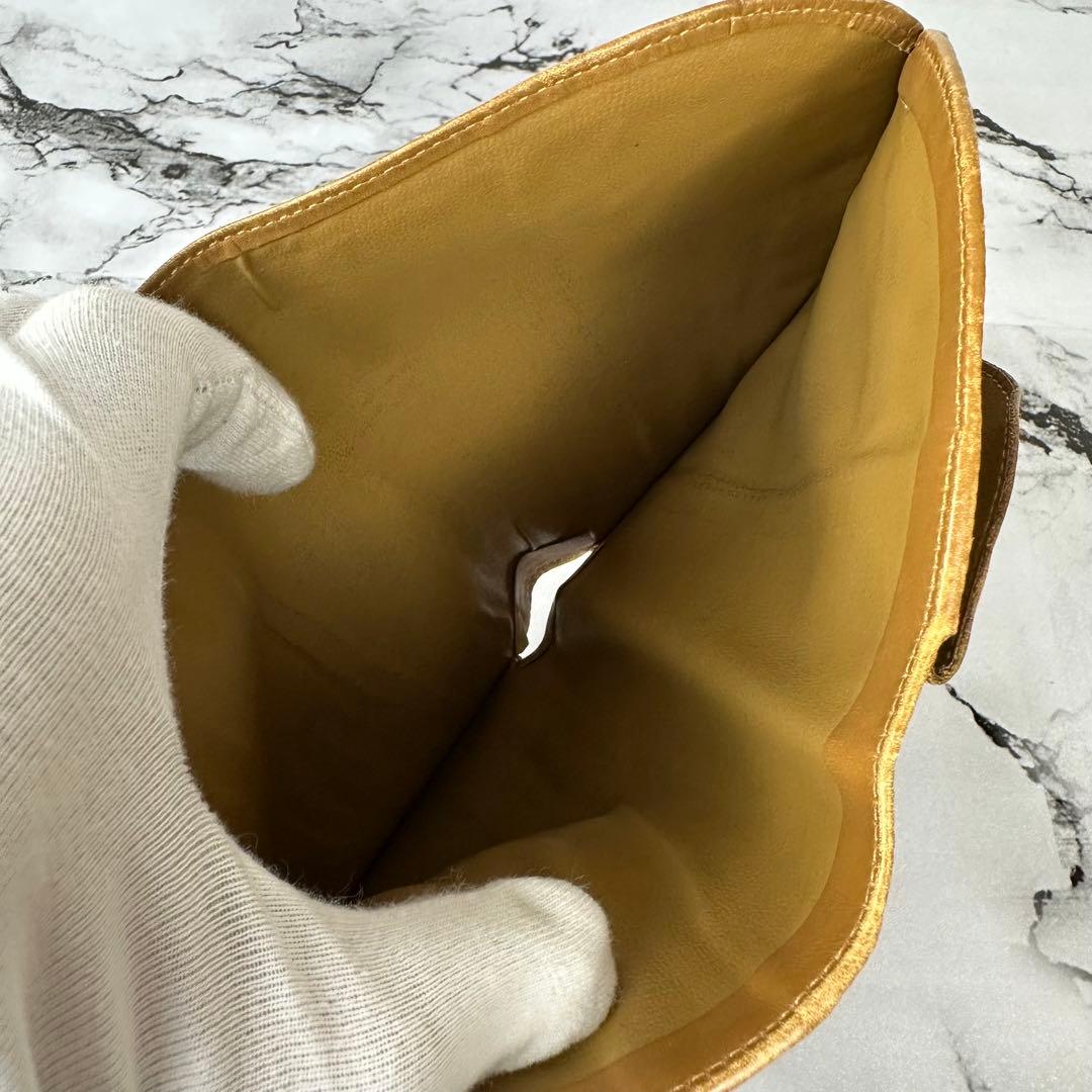 美品✨セリーヌ ヴィンテージ マカダム ブラゾン トリオンフ ロゴ金具 折り財布