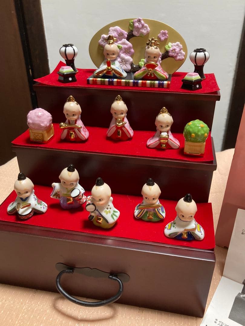 美品　キューピー　雛人形　ローズオニールキューピー　お雛様　三段飾り