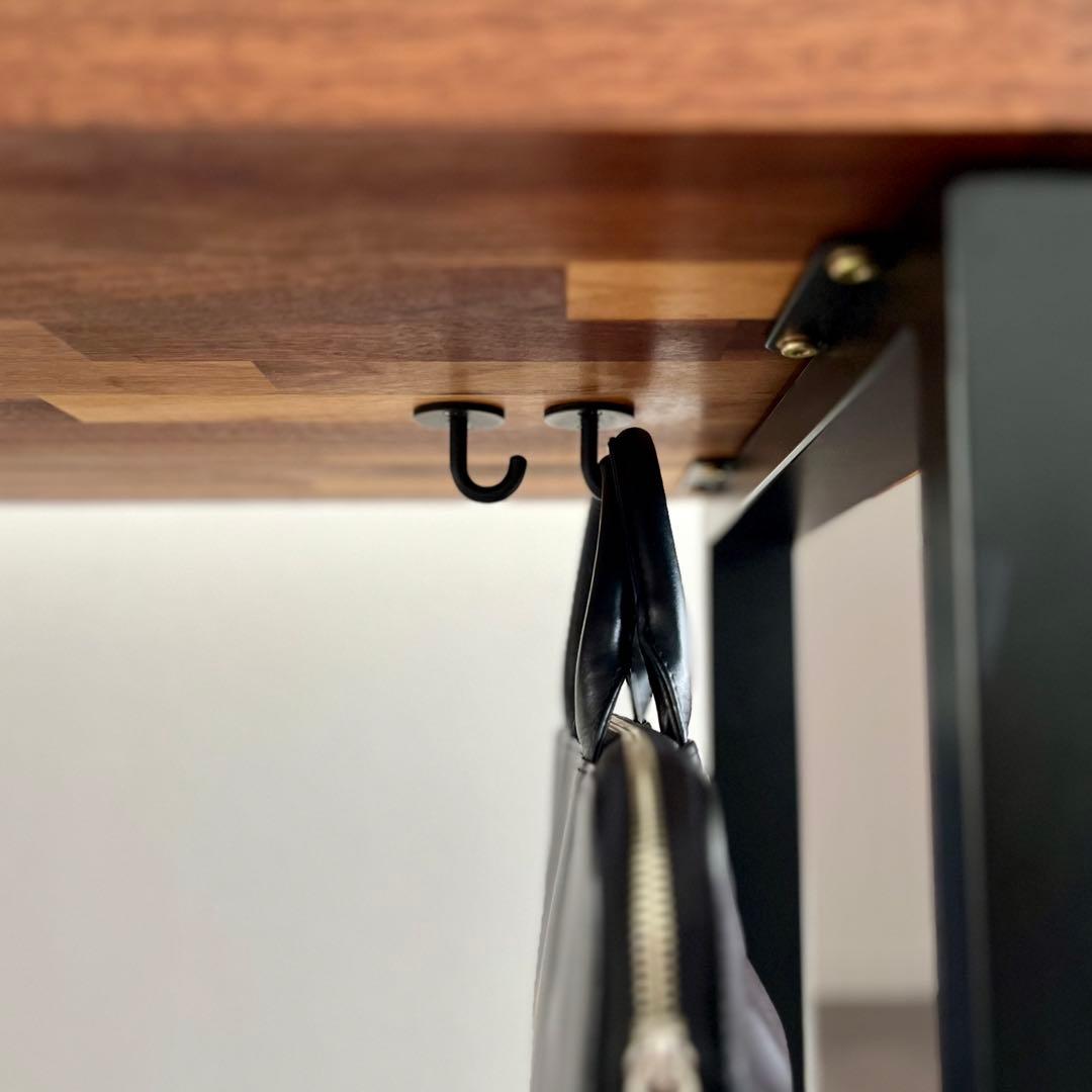 ド*ジ様 ウォールナット無垢材デスク アイアンレッグ100×45 定価60,00