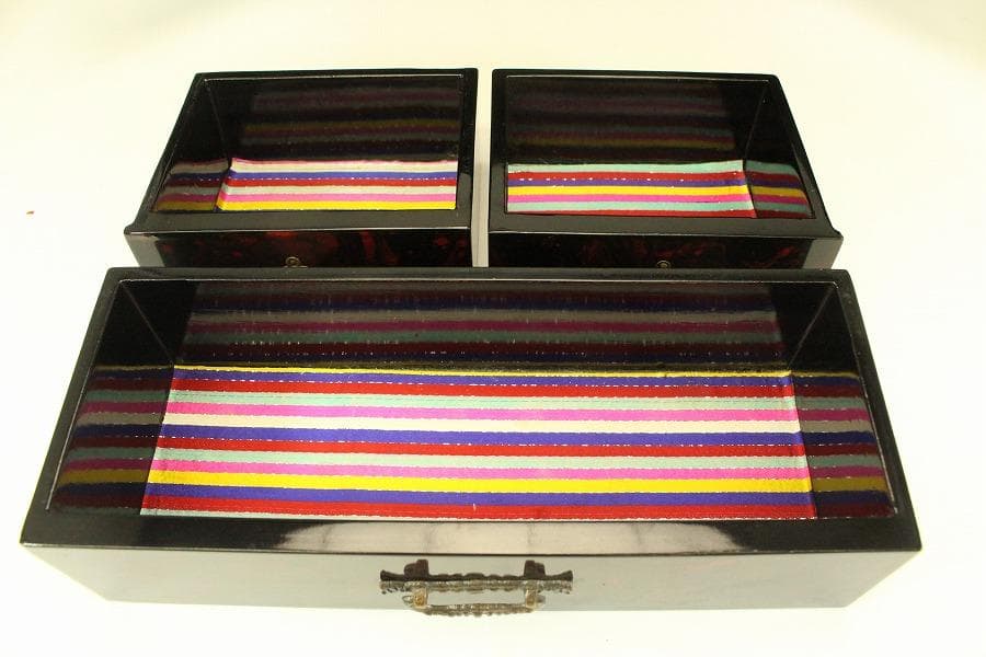 朝鮮 韓国 螺鈿 鶴模様 宝石箱(A849)