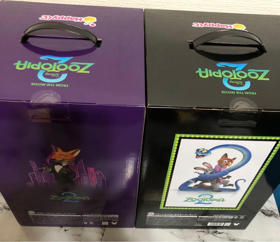 ハッピーくじ　ズートピア　A賞ポスターフィギュア　ラスト賞タキシードニック　2点