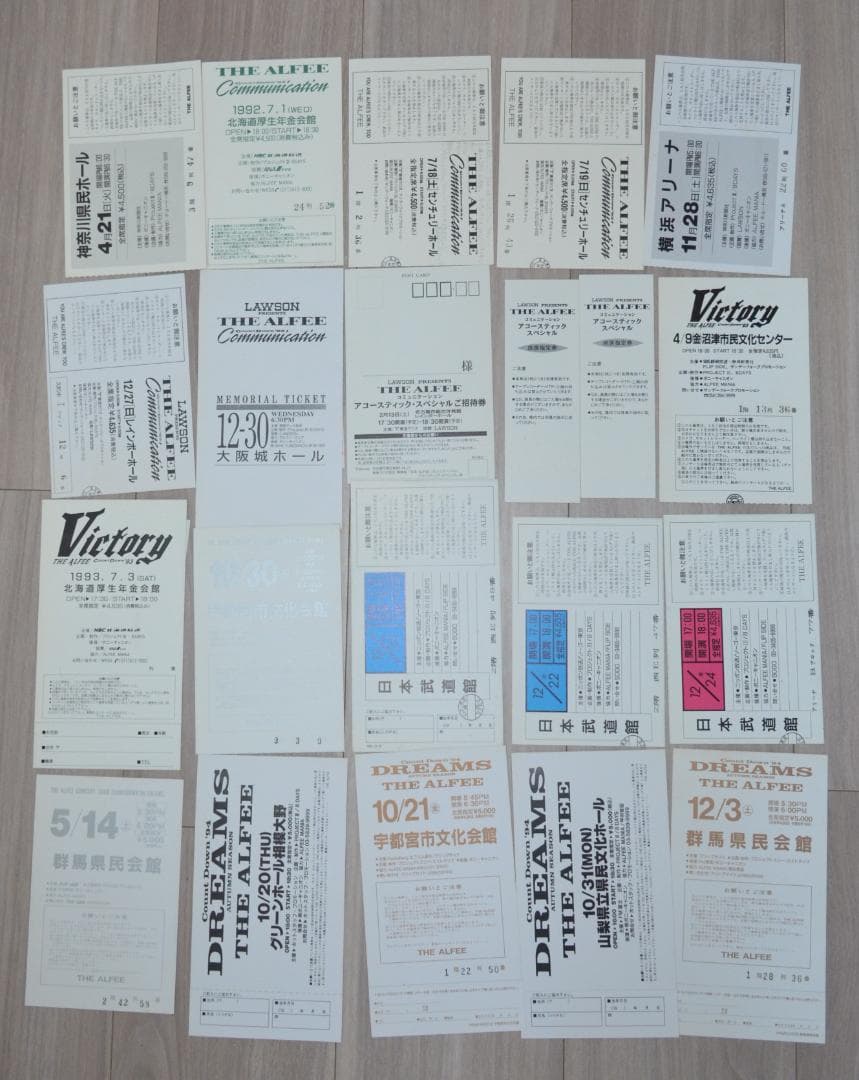 THE ALFEE メモリアルチケット96枚・チケットホルダー2個 セット