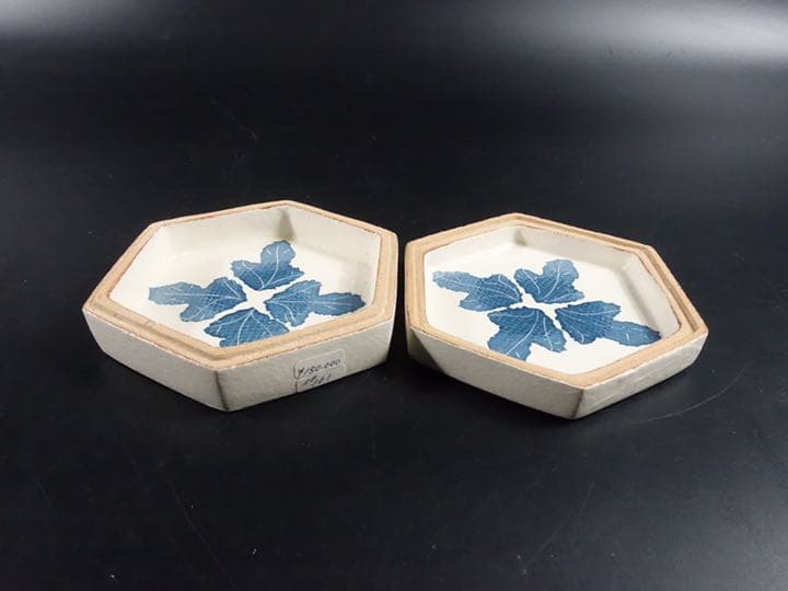 値下げ　江口勝美　県重要無形文化財　和紙染　蓋物　小山路窯　共箱　茶道具　茶器