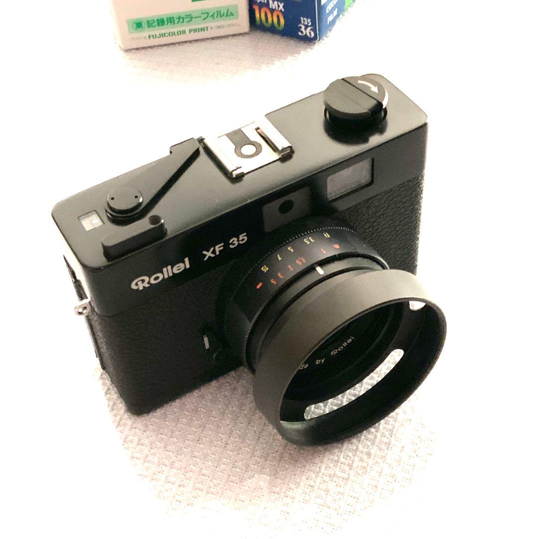 Rollei XF 35 フィルムカメラ美品！フィルム、予備電池付！