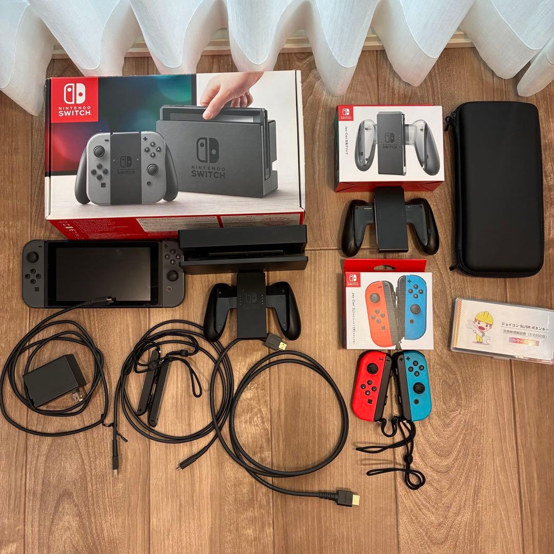 Nintendo Switch 本体+Joy-Conネオン+充電グリップ　セット