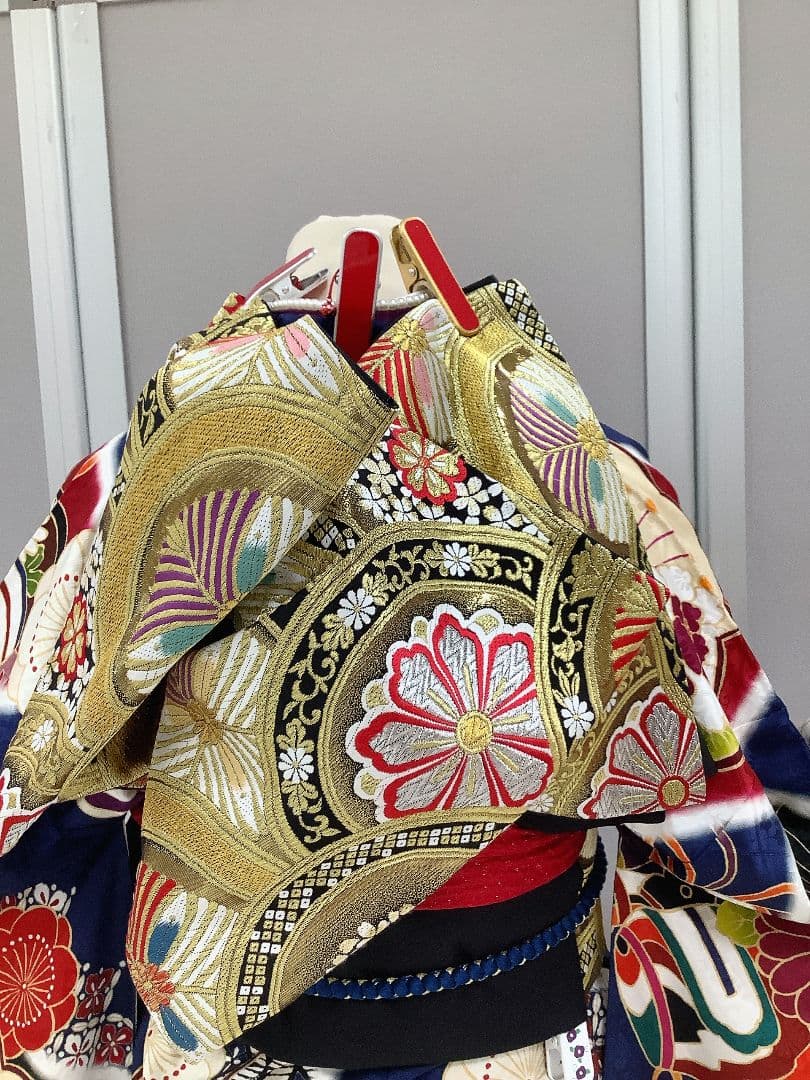 振袖フルセット　紺色