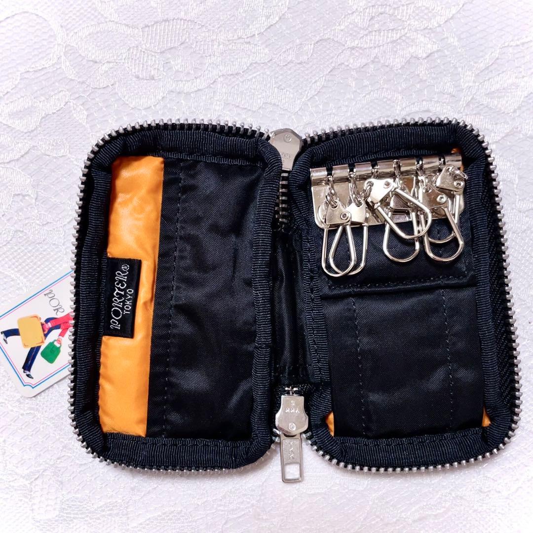 【新品】ポーター PORTER タンカー 6連 キーケース ブラック　ナイロン