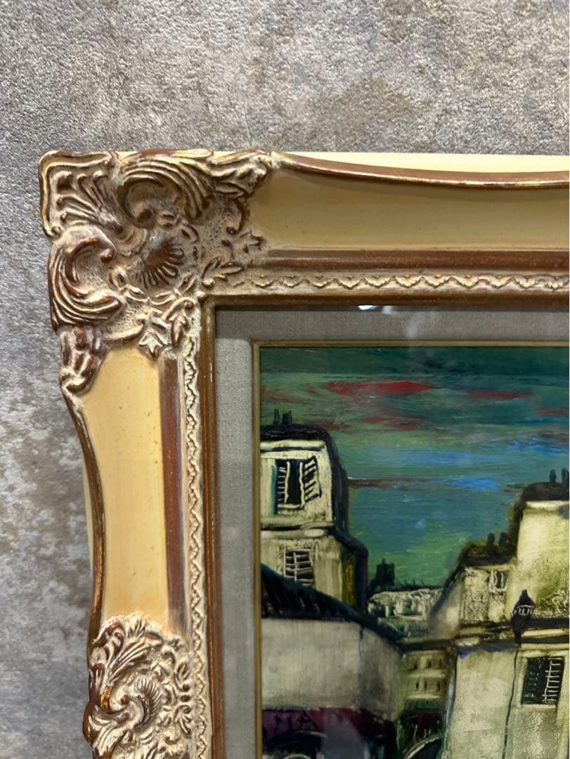 独特の色彩でパリ・モンマルトルを描き続けました 冬島大二郎「モンマルトル」油彩画