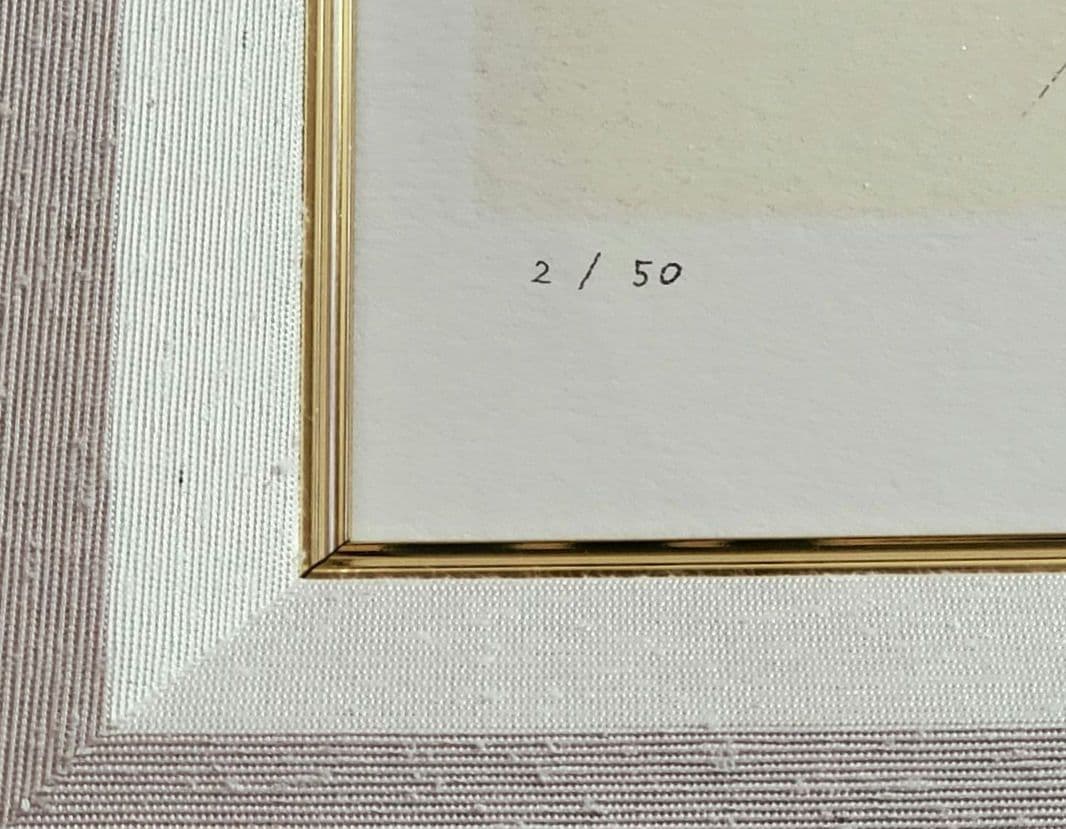 【M＆I ART SYSTEM】中嶋敦子『睡蓮－煌めきのつぼみ－』サイン入り版画