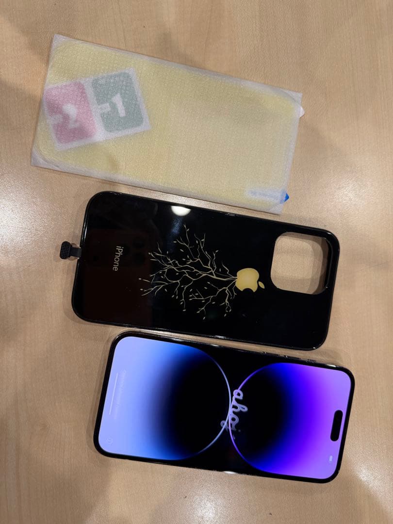 iPhone 14 ProMax ディープパープル256G極美eSIMフリー