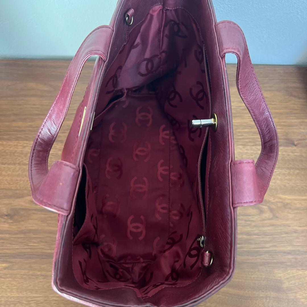 シャネル CHANEL ハンドバッグ ボルドー バーガンディ
